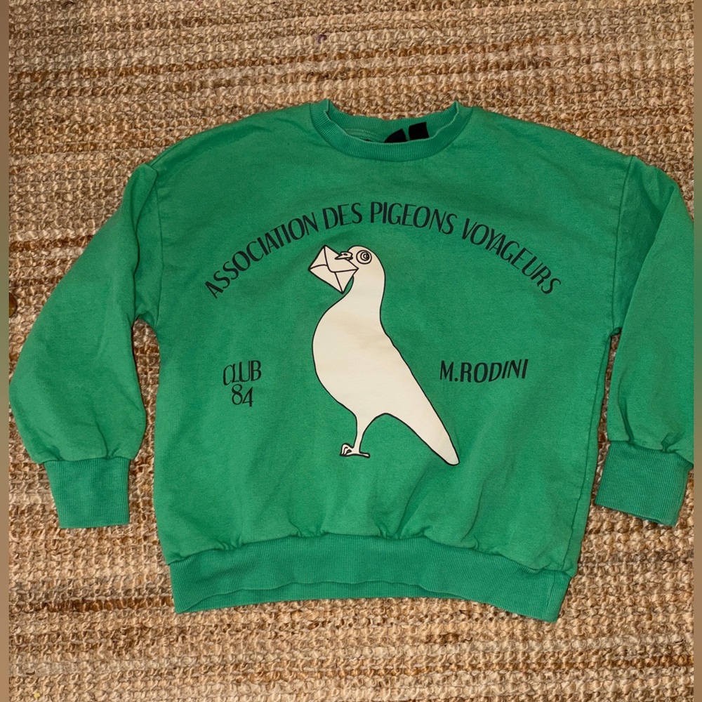 Mini Rodini  carrier Pigeon Sweatshirt